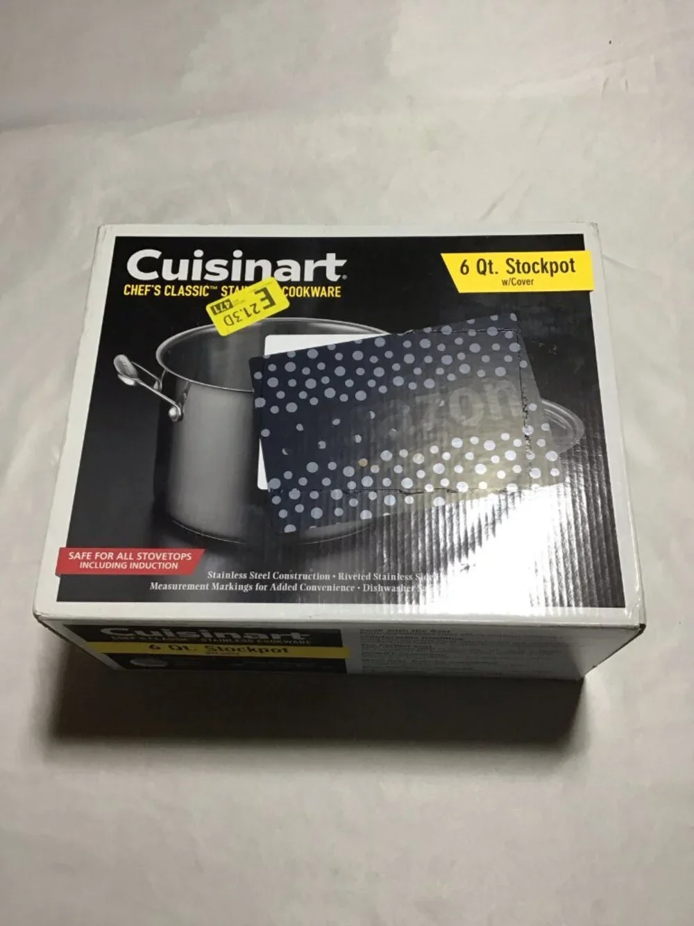 Cuisinart 6-Quart. Stockpot w/Cover, Stainless Steel